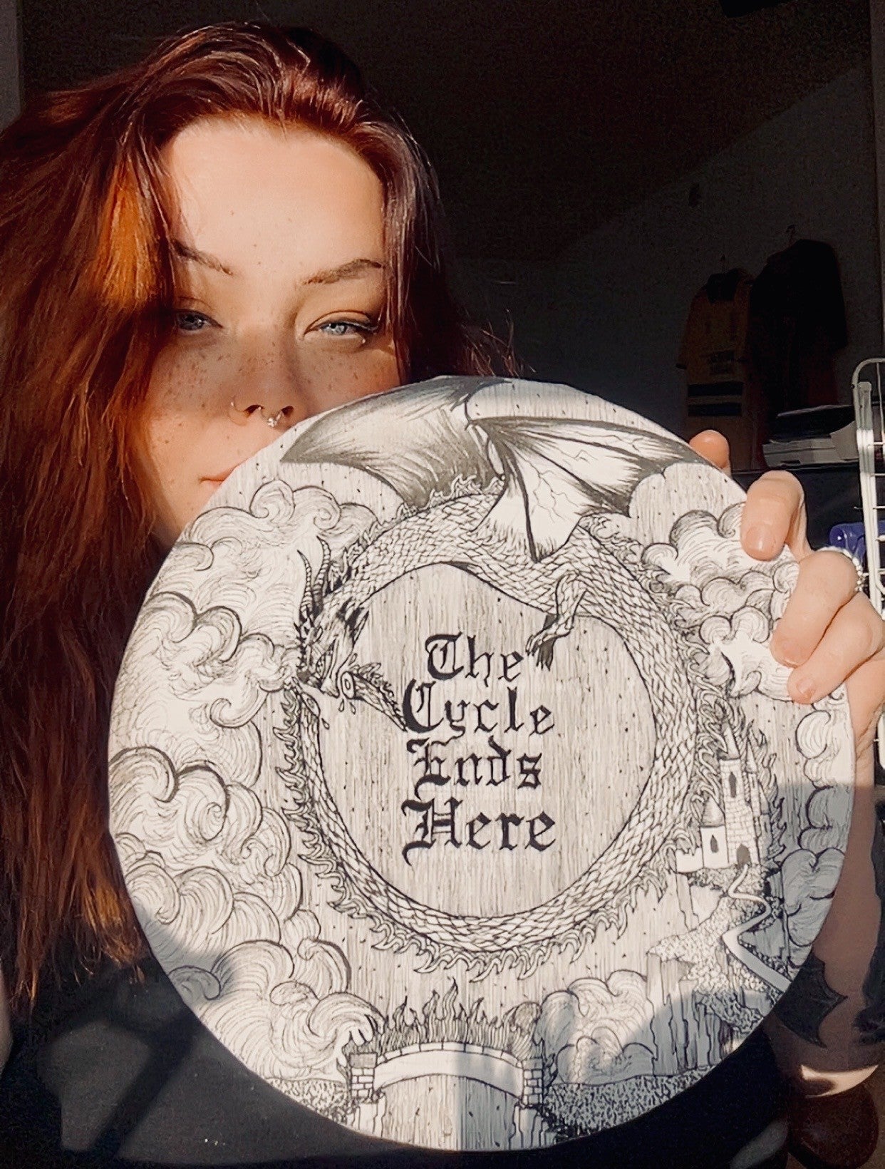 THE CYCLE ENDS HERE - Original handmade canvas art + prints