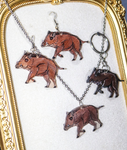 HOG - Statement Necklace + Earrings + Keychains
