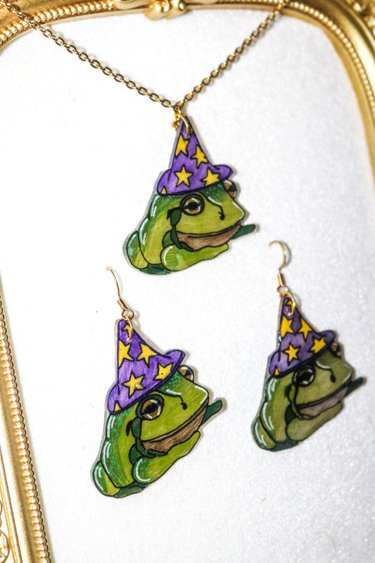 The Wizard - Statement Neckelace + Earrings