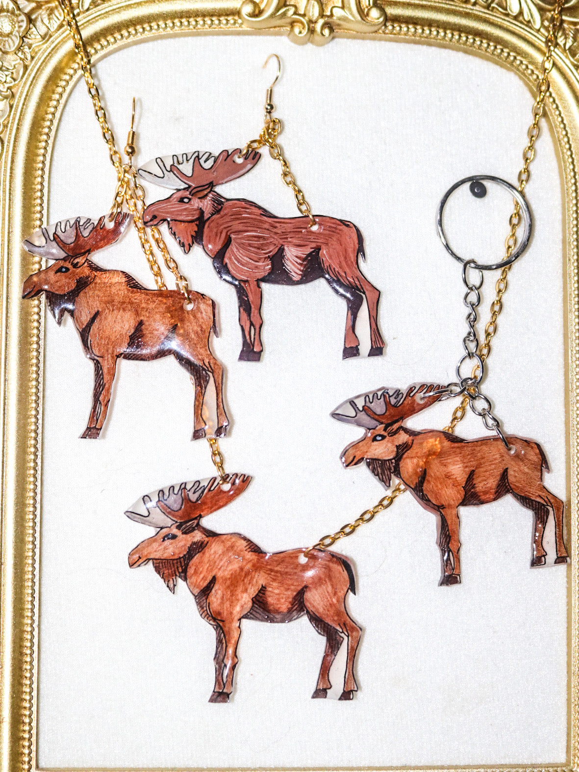 ÄLG - Statement Necklace + Earrings + Keychains