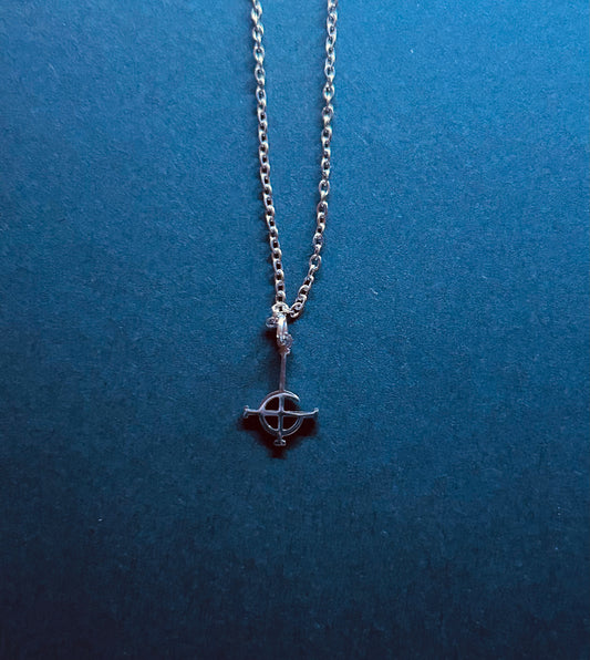 Band logo necklace - silver stainless steel