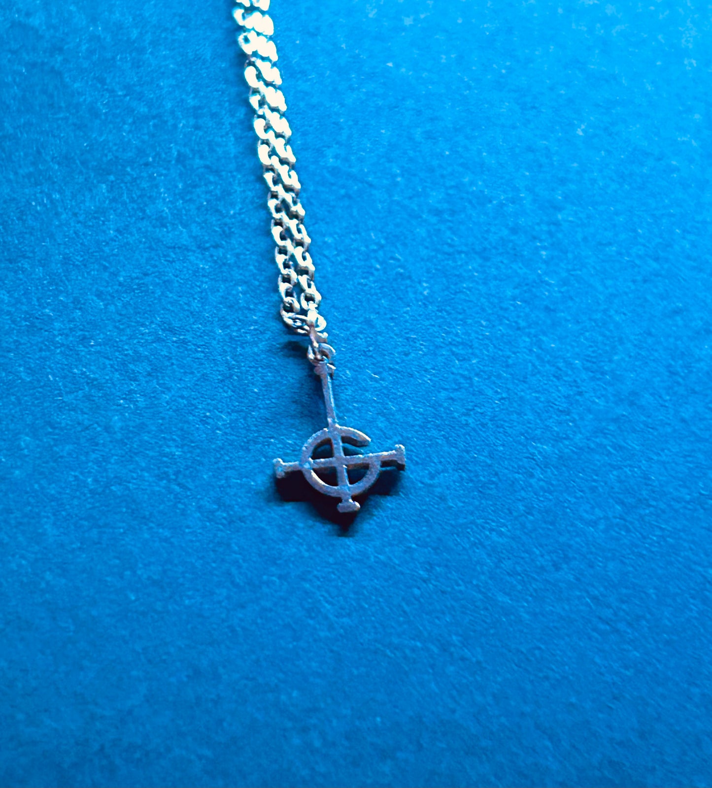Band logo necklace - silver stainless steel